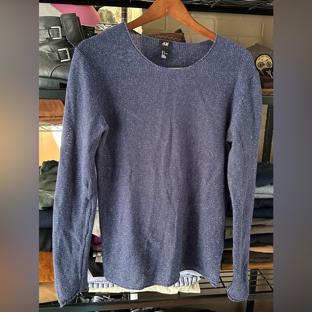 H&M 100% Cotton Mesh Knit Sweater